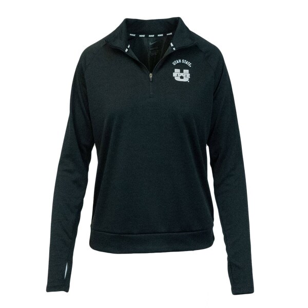 U-State Utah State Black Women's 1/4-Zip